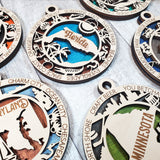 State Ornament Collection – Custom Home State & Travel Memory Ornaments