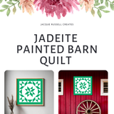 Jadeite Minimalist Barn Quilt PDF Pattern