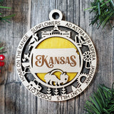 State Ornament Collection – Custom Home State & Travel Memory Ornaments