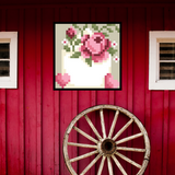 Love Letter with Flowers Coming Out of the Top Quilt Block Barn Quilt - Digital Download, DIY Wall Art Pattern, Rustic Home Decor, Instant PDF