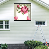 Love Letter with Flowers Coming Out of the Top Quilt Block Barn Quilt - Digital Download, DIY Wall Art Pattern, Rustic Home Decor, Instant PDF