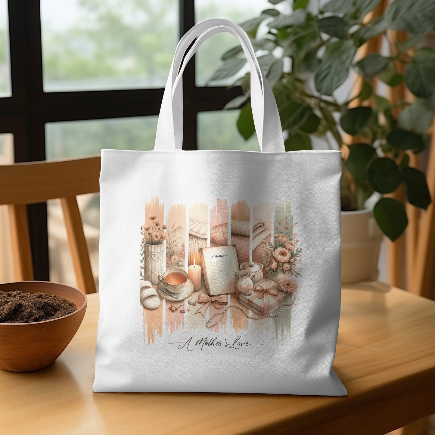 A Mother's Love Brushstroke PNG, Sublimation Design, 300 DPI Digital Download, Tumbler Wrap, Mug, T-Shirt, Mother's Day Gift