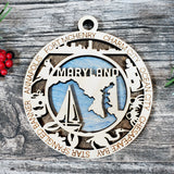 State Ornament Collection – Custom Home State & Travel Memory Ornaments