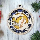 State Ornament Collection – Custom Home State & Travel Memory Ornaments