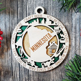 State Ornament Collection – Custom Home State & Travel Memory Ornaments