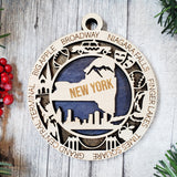 State Ornament Collection – Custom Home State & Travel Memory Ornaments