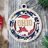 State Ornament Collection – Custom Home State & Travel Memory Ornaments