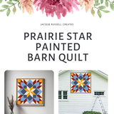 Prairie Star  Carpenter Star Barn Quilt Digital PDF SVG Printable Pattern | Wood Barn Quilt | Paint yourself Barn Quilt downable PDF Bundle