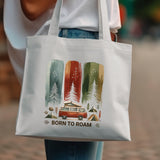 Born to Roam PNG, Watercolor Adventure Brushstroke Design, Vanlife Mountains Tent Clipart, Camping Sublimation Digital Download