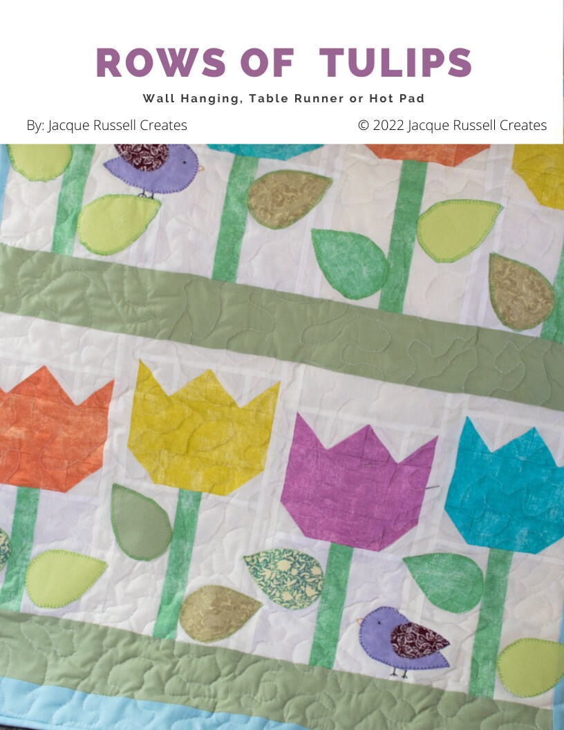 Rows Of Tulips Pattern Cover 