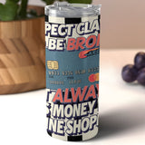 Suspect Claims to Be Broke 20oz Tumbler Wrap, Funny Shopping Tumbler PNG, Retro Sublimation Design, Digital Download