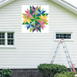 Spring Bouquet Quilt Block Barn Quilt - Digital Download, Floral DIY Wall Art Pattern, Spring Home Decor, Quilting Project, Instant PDF