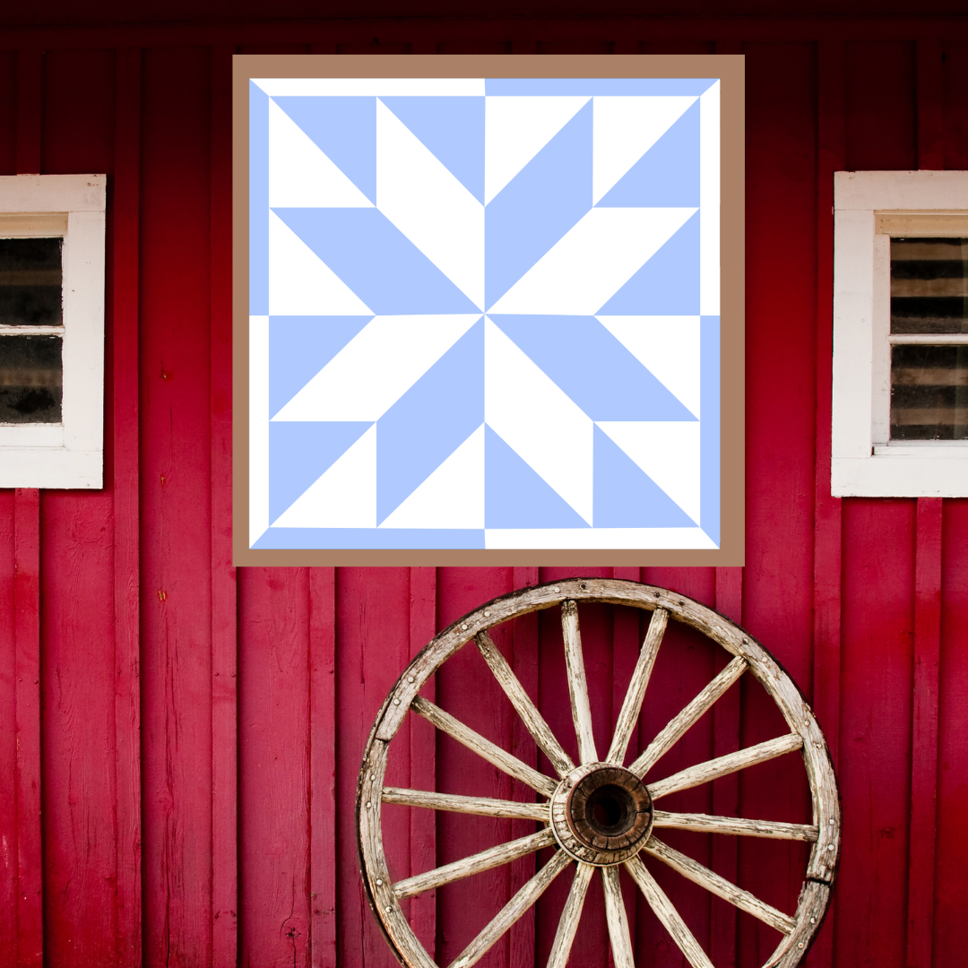 Spring Fling Quilt Block Barn Quilt - Digital Download, Floral & Butterfly DIY Wall Art Pattern, Rustic Spring Decor, Instant PDF for Quilting Project