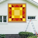 Sunset Barn Quilt PDF Pattern, SVG Pattern, Wood quilt to paint for outdoors Bundle