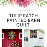 Tulip Patch Quilt Digital SVG PDF Pattern Bundle, Wood quilt to paint for outdoors, Barn quilt, wood painted barn quilt patterns