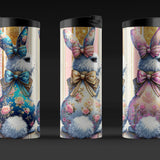 Cute Coquette Easter Bunny Tumbler Wrap, 20oz Skinny Easter Tumbler PNG Sublimation Design, Grandmillenial Easter Digital Download