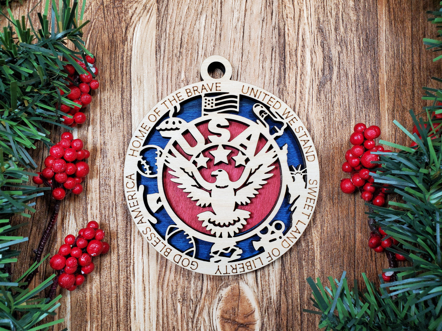 USA Patriotic Ornament – Limited Edition Red White & Blue Holiday Decor