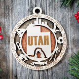 State Ornament Collection – Custom Home State & Travel Memory Ornaments