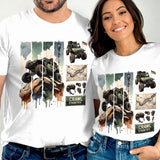 Off-Road Adventure T-Shirt, Vintage 4x4 Truck Design, Unisex Graphic Tee for Couples, Outdoor Lover Gift
