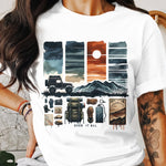 Adventure Graphic T-Shirt, Outdoor Overlanding Print, Nature Lover Tee, Camping Enthusiast Apparel, Casual Unisex Shirt Design