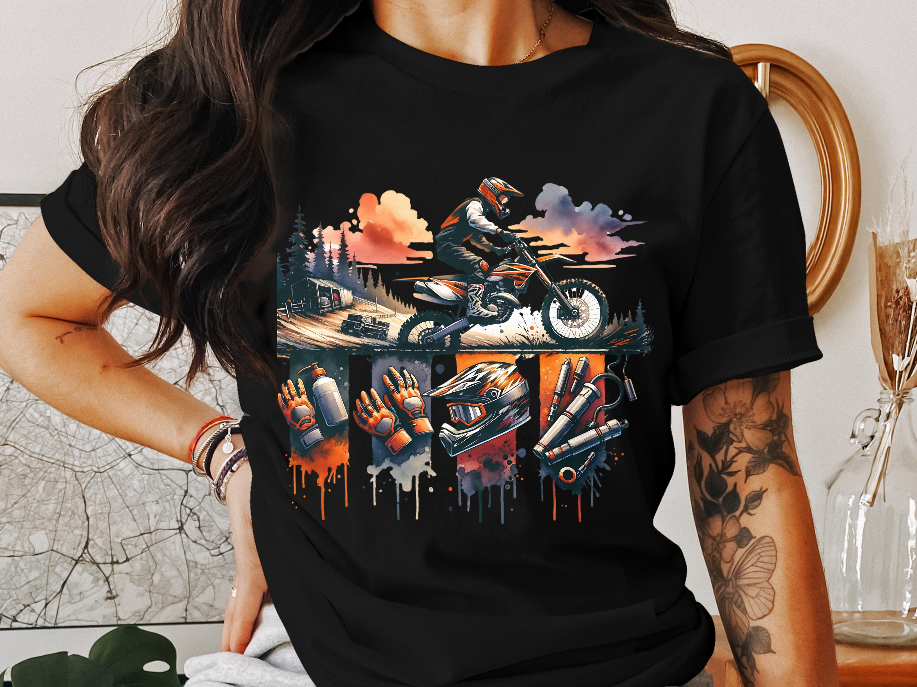 Vintage Motocross T-Shirt, Dirt Bike Graphic Tee, Men's Retro Motorcycle Shirt, Cool Biker Gifts, Racing Apparel, Unique Dirt Rider Top