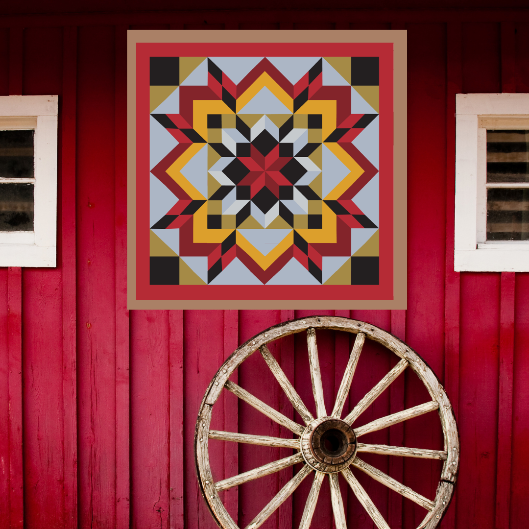 Double Carpenter Barn Quilt PDF Pattern, SVG Pattern, Wood quilt to paint for outdoors Bundle