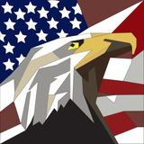 Eagle's Head Quilt Block Pattern - Digital Download PDF in 12x12, 24x24, and 48x48 Sizes for DIY Barn Quilt Decor