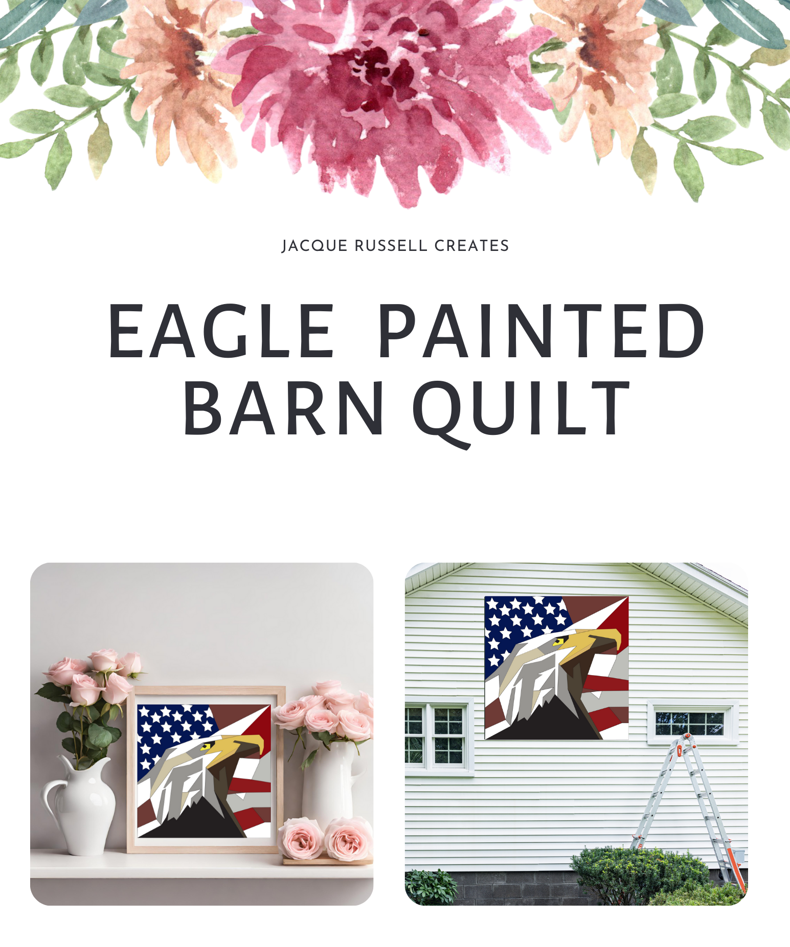 Eagle's Head Barn Quilt PDF Pattern