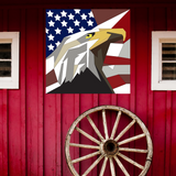 Eagle's Head Quilt Block Pattern - Digital Download PDF in 12x12, 24x24, and 48x48 Sizes for DIY Barn Quilt Decor