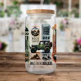 Off-Road Adventure Themed Water Bottle, Durable BPA-Free Plastic, Jeep and Terrain Design, Outdoor Enthusiast Gift