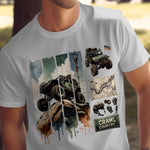 Men's Off-Road Adventure T-Shirt, Vintage 4x4 Truck Print, Outdoor Enthusiast, Crawl Country Tee, Gift for Jeep Lovers