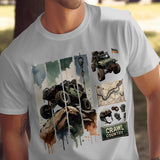 Men's Off-Road Adventure T-Shirt, Vintage 4x4 Truck Print, Outdoor Enthusiast, Crawl Country Tee, Gift for Jeep Lovers