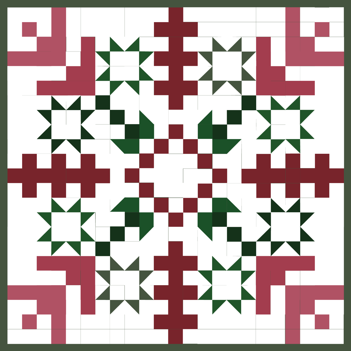 Falling Snowflake Quilt Block Barn Quilt - Digital Download, Winter DIY Wall Art Pattern, Holiday Home Decor, Quilting Project, Instant PDF