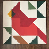 Cardinal Barn Quilt PDF Pattern, SVG Pattern, Wood quilt to paint for outdoors Bundle
