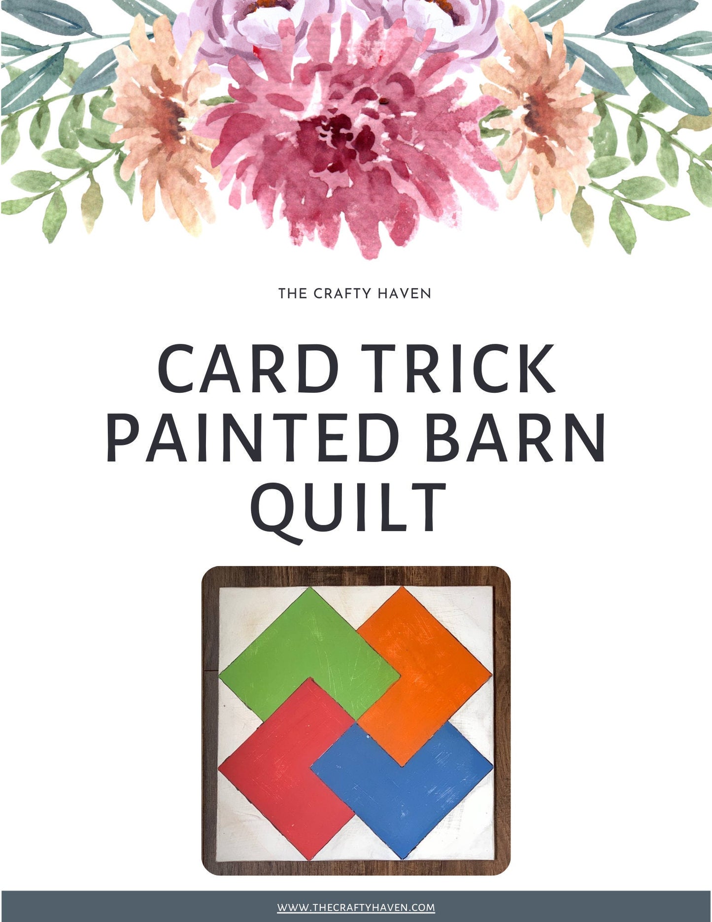 Card Trick Barn Quilt Digital SVG PDF Pattern Bundle