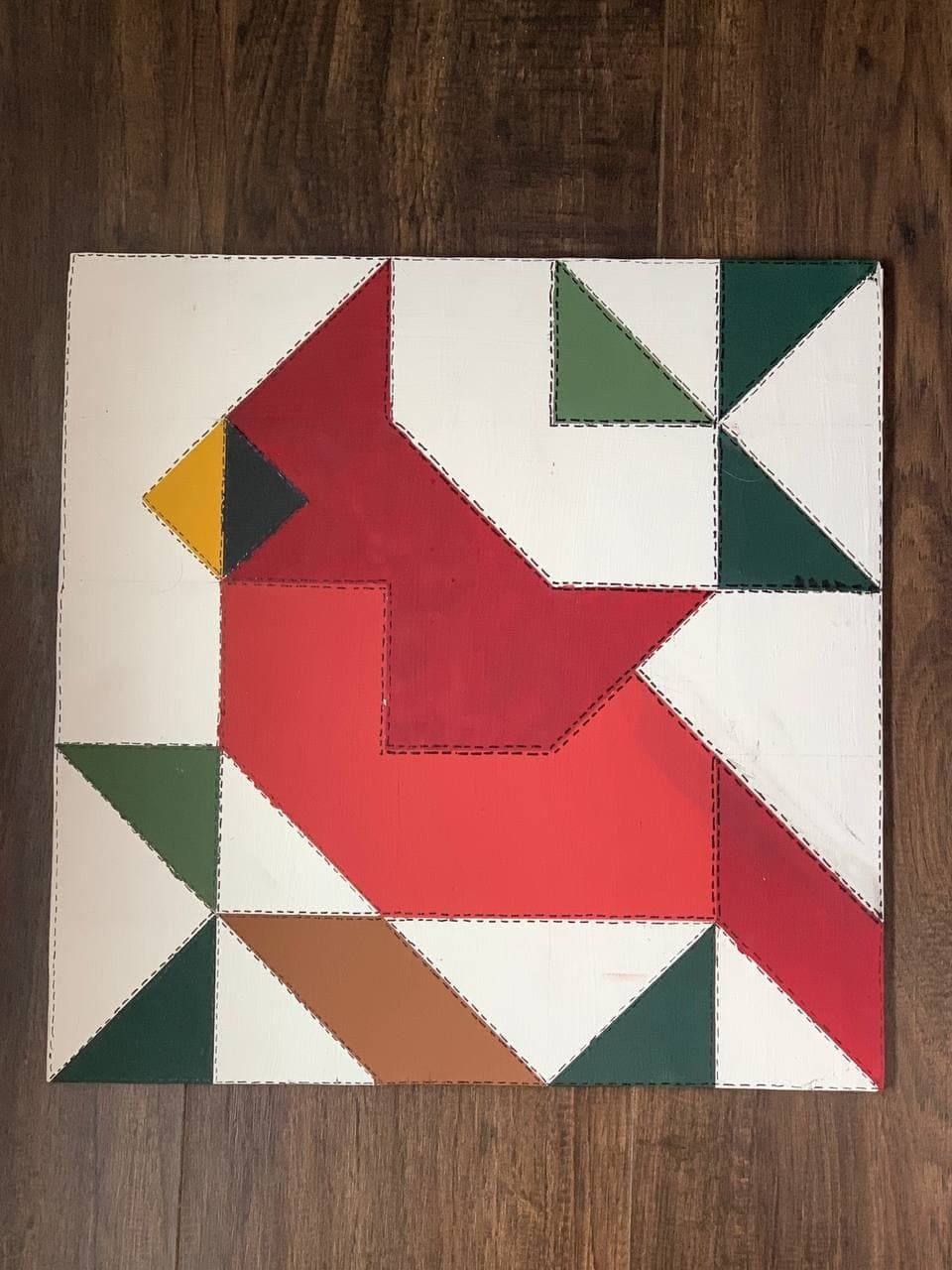 Cardinal Barn Quilt PDF Pattern, SVG Pattern, Wood quilt to paint for outdoors Bundle