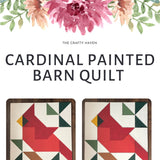Cardinal Barn Quilt PDF Pattern, SVG Pattern, Wood quilt to paint for outdoors Bundle