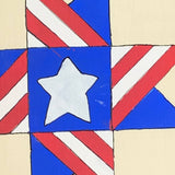 Patriotic Ohio Star Painted Digital Barn Quilt PDF Pattern SVG Bundle