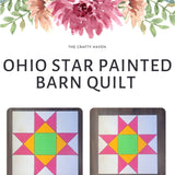 Ohio Star Painted Barn Quilt Digital SVG PDF Pattern Bundle