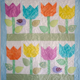 Rows of Tulips Mini Quilt Wall Hanging PDF Pattern