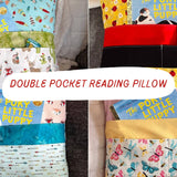 Patrón PDF de almohada de lectura de doble bolsillo