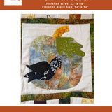 Fall Sampler Mini Quilt Pumpkin Block PFD Digital Pattern