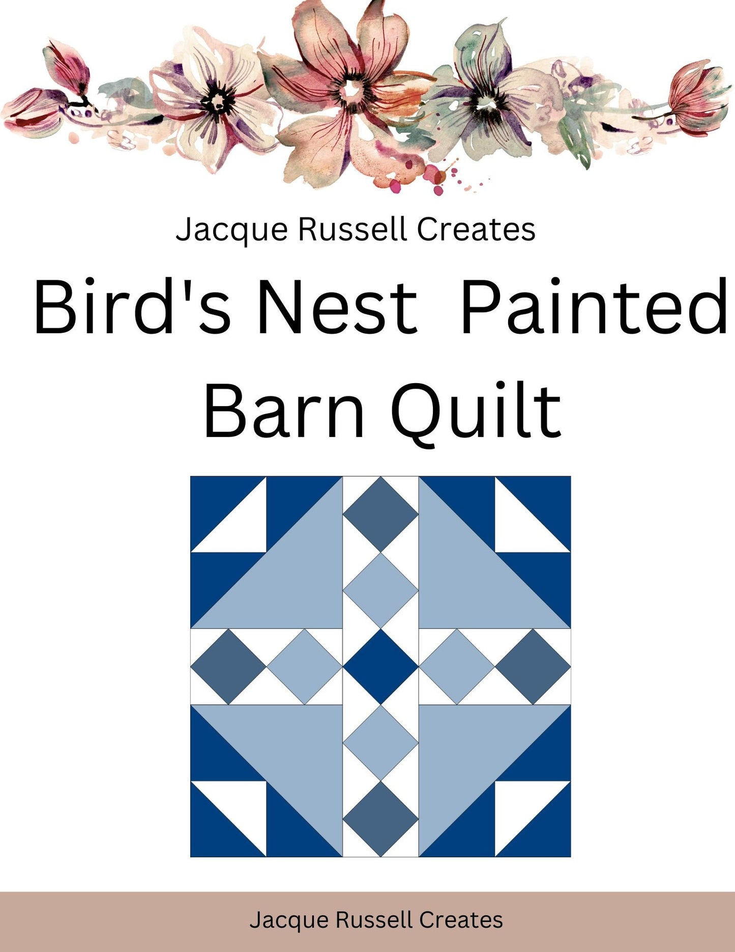 Bird's Nest Painted barn Quilt Digital Pattern Bundle