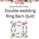 Double wedding ring Barn Quilt Digital PDF SVG pattern Bundle