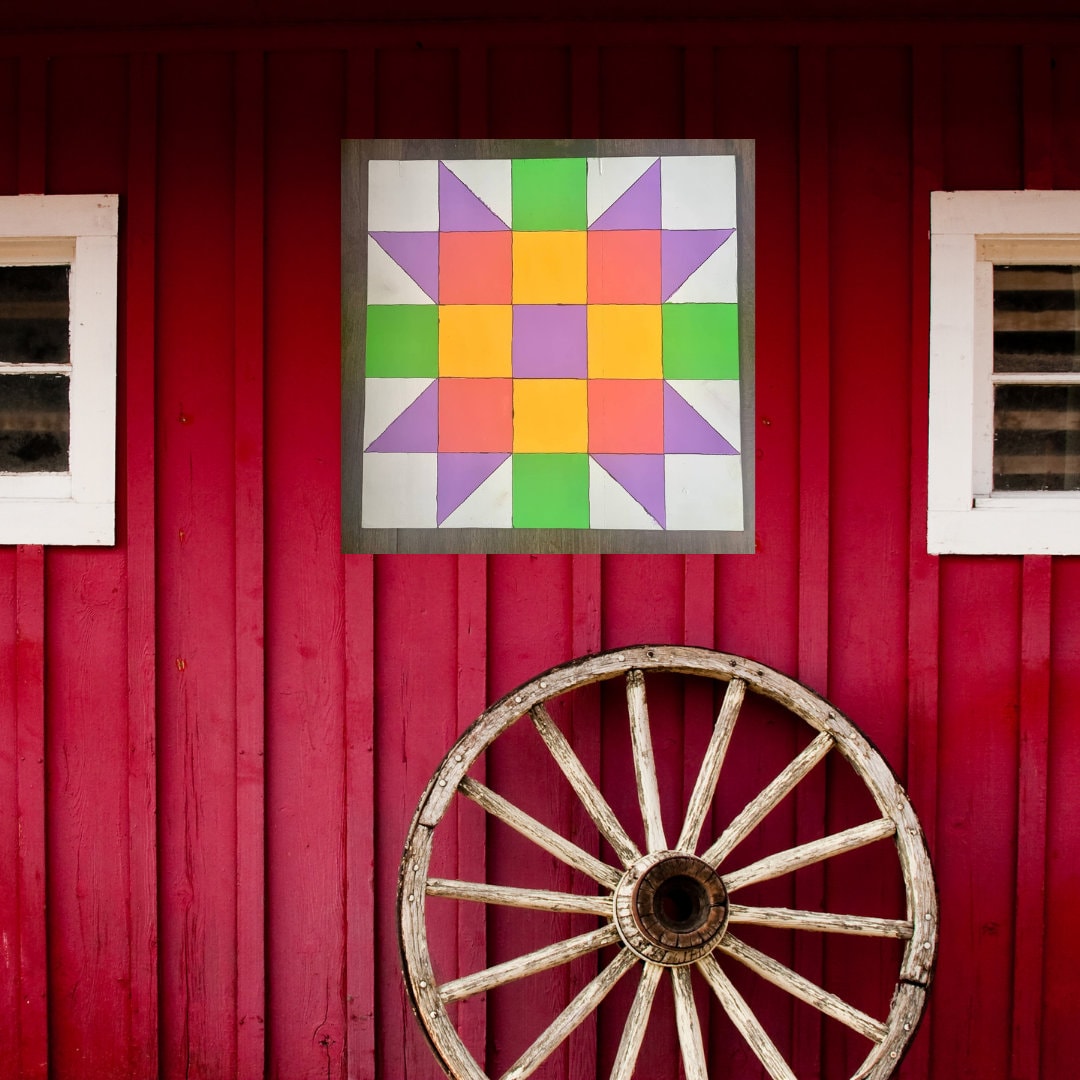 12x12" Sister's Choice Barn Quilt PDF Pattern