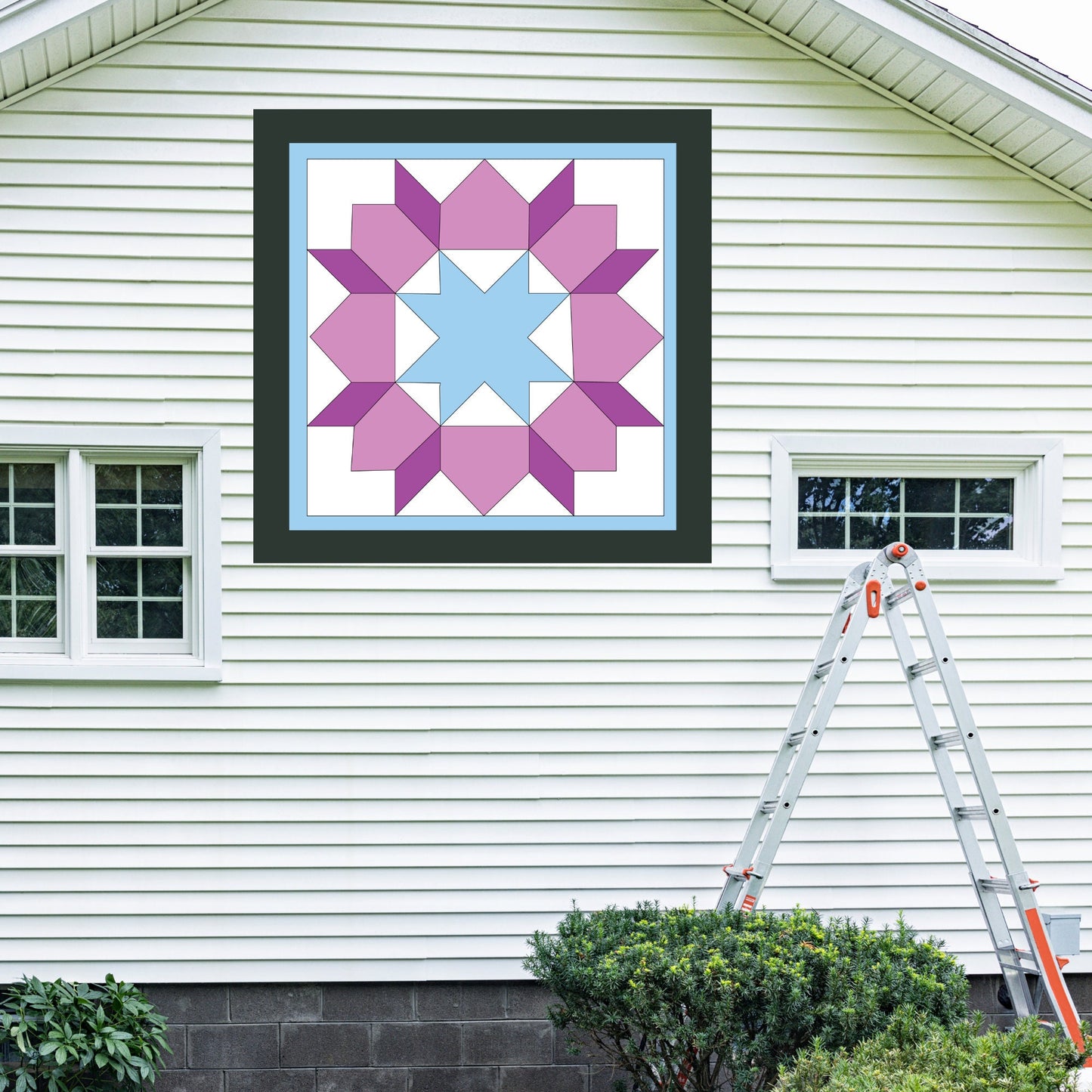 Carpenter Star Barn Quilt Digital PDF SVG Printable Pattern | Wood Barn Quilt | Paint yourself Barn Quilt downable PDF Bundle