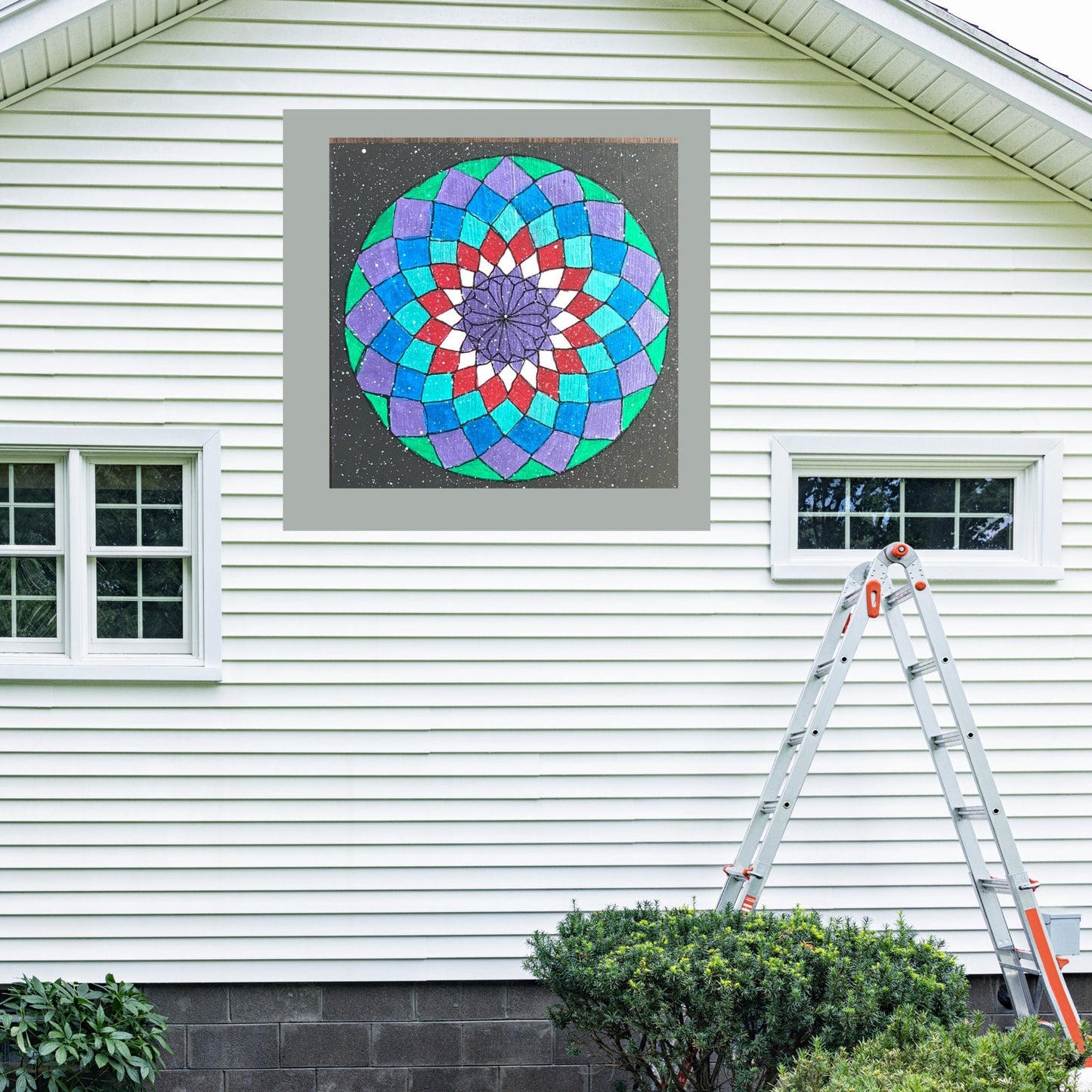 48x48" Dahlia Painted Wood barn Quilt Digital SVG PDF Pattern