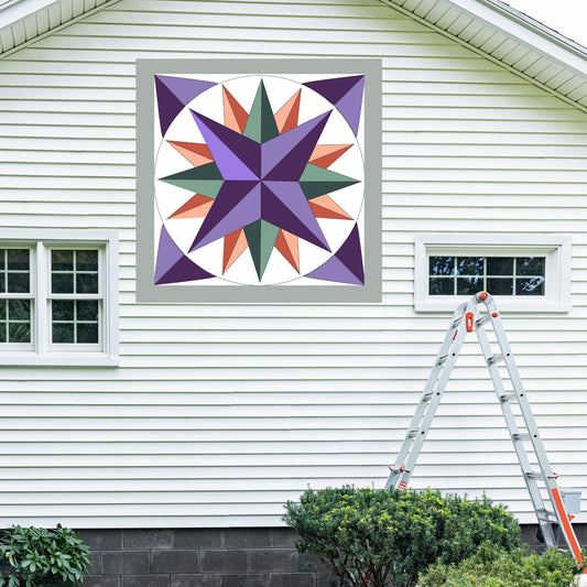 48x48" Mariners compass Painted Barn Quilt Digital PDF SVG Pattern Download