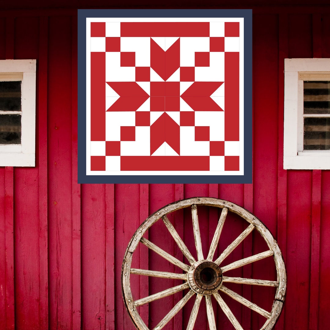 48x48" Arrowhead Barn Quilt Digital PDF SVG Printable Pattern | Wood Barn Quilt | Paint yourself Barn Quilt downable PDF