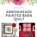 Arrowhead Barn Quilt Digital PDF SVG Printable Pattern | Wood Barn Quilt | Paint yourself Barn Quilt downable PDF Bundle